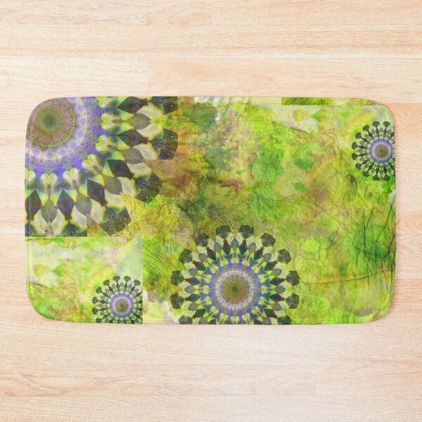 Item preview, Splendid - Colorful Green And Lavender Mandala Art designed and sold by Sharon Cummings Art.