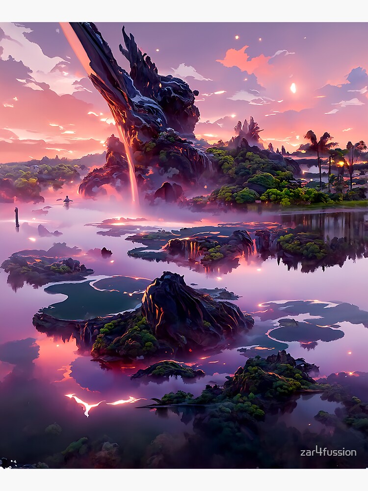 "Shadow lake" Sticker for Sale by zar4fussion Redbubble