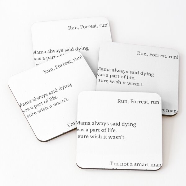 Item preview, QUOTES from Forest Gump designed and sold by sanzeNofficial.