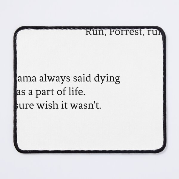 Item preview, QUOTES from Forest Gump designed and sold by sanzeNofficial.