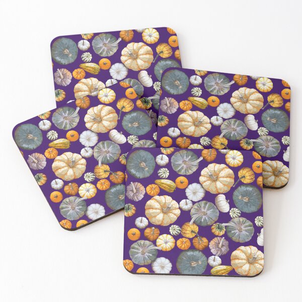 Item preview, Pumpkin Tile 2 (Dark Purple) designed and sold by Zia Frazier.