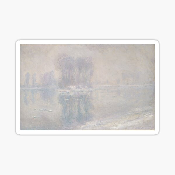Claude Monet - Eisschollen, 1893 Sticker