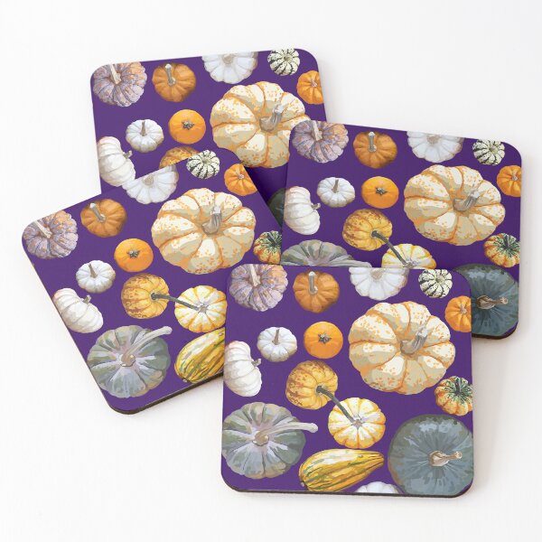 Item preview, Pumpkin Tile 1 (Dark Purple) designed and sold by Zia Frazier.