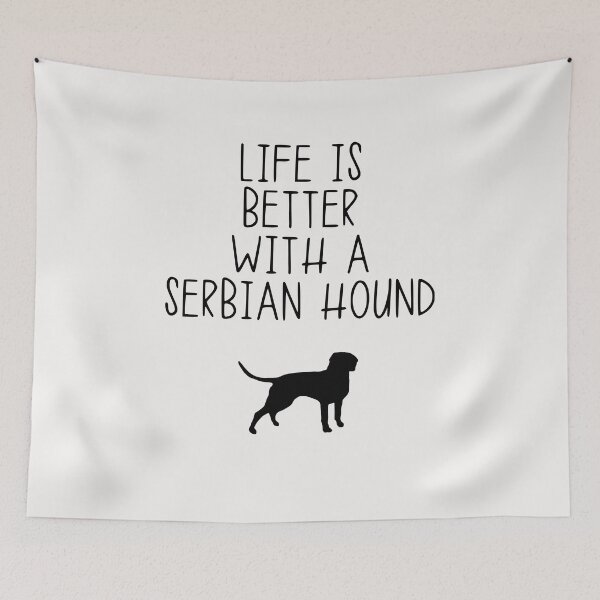 Item preview, La vida es mejor con un sabueso serbio designed and sold by kindxinn.