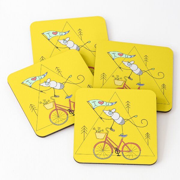 Item preview, Tougä the mouse and his red bike designed and sold by PrismaM.