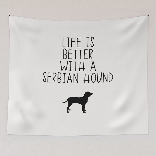 Item preview, La vida es mejor con un sabueso serbio designed and sold by kindxinn.