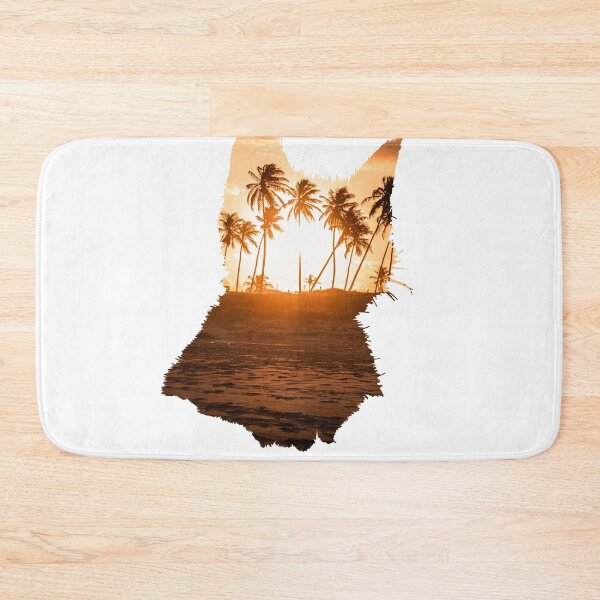 Item preview, Sunset View Coconut Trees Cat designed and sold by kryative.