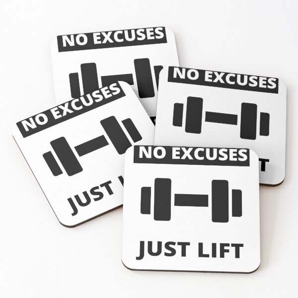 Item preview, No Excuses Just Lift Gym T-shirt designed and sold by Hypert-Shirt.