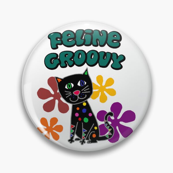 Item preview, Funny Feline Groovy Black Cat Retro Cartoon designed and sold by Nature's Fancy.