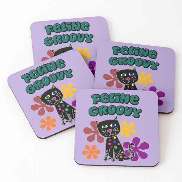 Item preview, Funny Feline Groovy Black Cat Retro Cartoon designed and sold by Nature's Fancy.