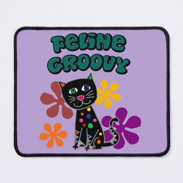 Item preview, Funny Feline Groovy Black Cat Retro Cartoon designed and sold by Nature's Fancy.