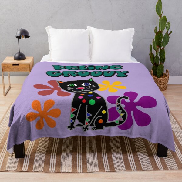 Item preview, Funny Feline Groovy Black Cat Retro Cartoon designed and sold by Nature's Fancy.