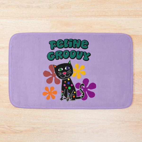 Item preview, Funny Feline Groovy Black Cat Retro Cartoon designed and sold by Nature's Fancy.