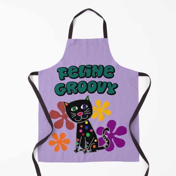 Item preview, Funny Feline Groovy Black Cat Retro Cartoon designed and sold by Nature's Fancy.