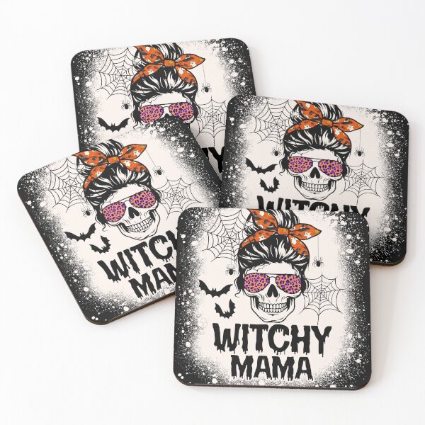 Item preview, Funny Skull Witchy Mama Halloween designed and sold by nueschka.