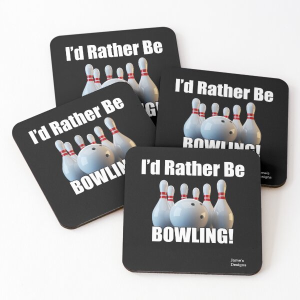 Item preview, I'd Rather Be Bowling (w/ pins and ball) - Jame's Designs designed and sold by JamesShirts-com.