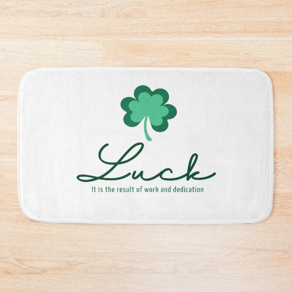 Item preview, Luck Is The Result Of Work  And Dedication Motivational design designed and sold by Hypert-Shirt.