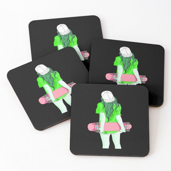 Item preview, girl with skateboard  designed and sold by loka-Art.