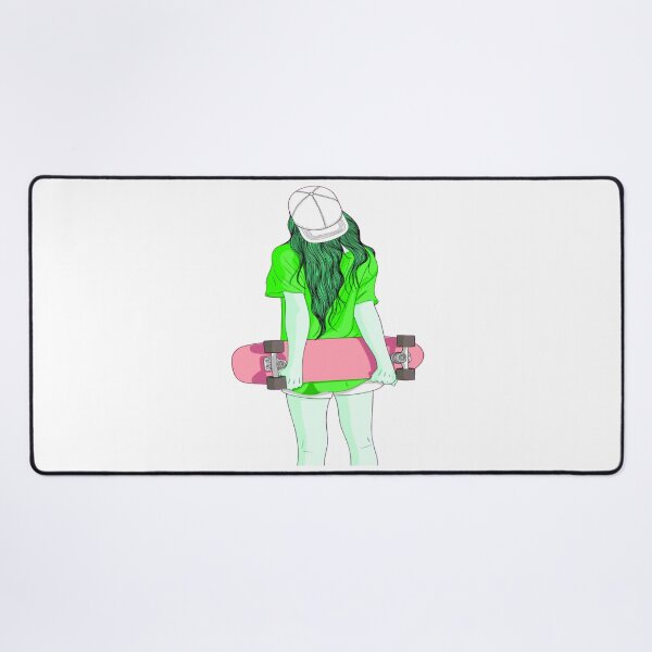 Artikelvorschau, Mädchen mit Skateboard entworfen und verkauft von loka-Art.