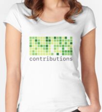 Github Contributions Women's Fitted Scoop T-Shirt