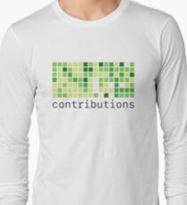 Camiseta de manga larga Contribuciones de Github