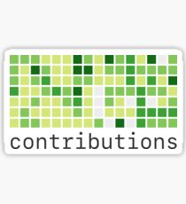 Github Contributions Sticker