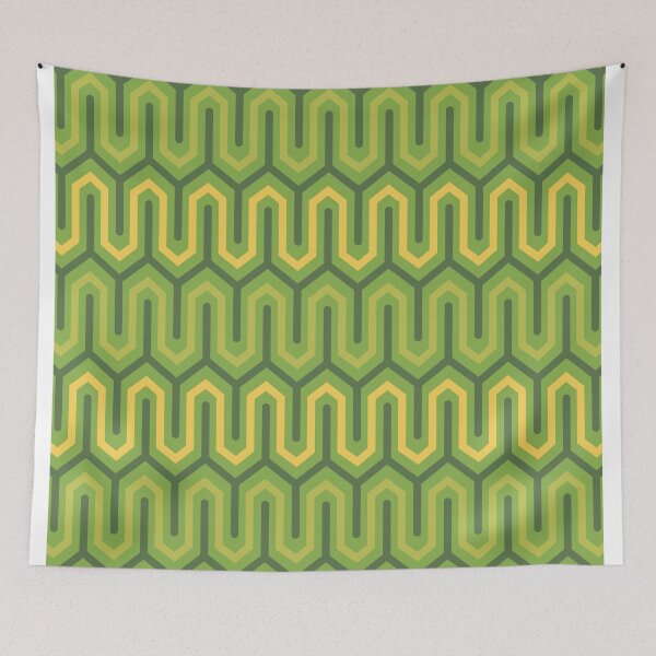 Item preview, Lock & Key - Greenery Green/Primrose Yellow/Kale Green designed and sold by PlanetNine.