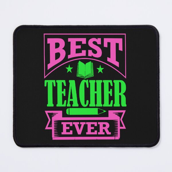 Item preview, Best Teacher Ever Pink and Green Letters Teacher Design Colorful text  designed and sold by Cordiality.