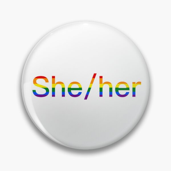 Item preview, She/her rainbow version one designed and sold by xBabyBunnyx.
