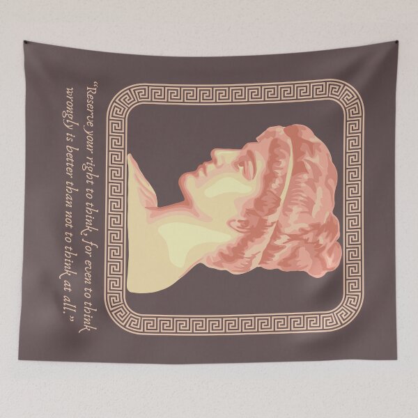 Item preview, Hypatia of Alexandria Portrait and Quote designed and sold by Unhinged Heather.
