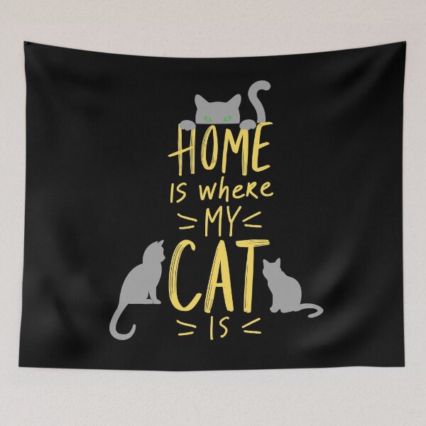Item preview, Home is where my cat is designed and sold by bernd49.