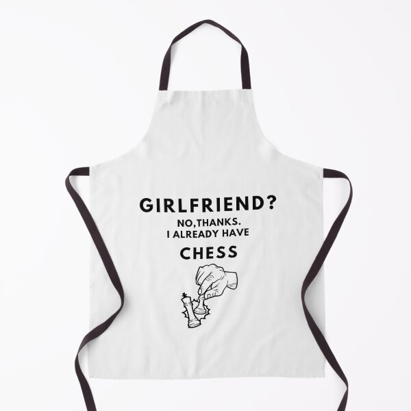 Item preview, Copy of Girlfriend? No, thanks. I Already have chess. drawing outline, white background designed and sold by T-Look.