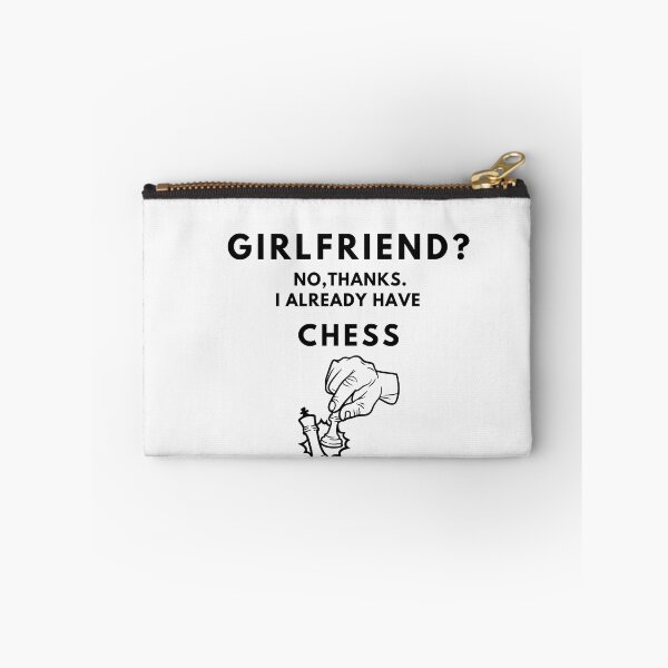 Item preview, Copy of Girlfriend? No, thanks. I Already have chess. drawing outline, white background designed and sold by T-Look.