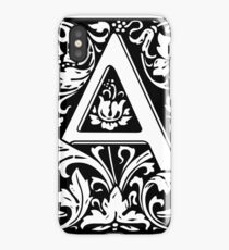 Medieval Letter A William Morris Letter Font iPhone Case