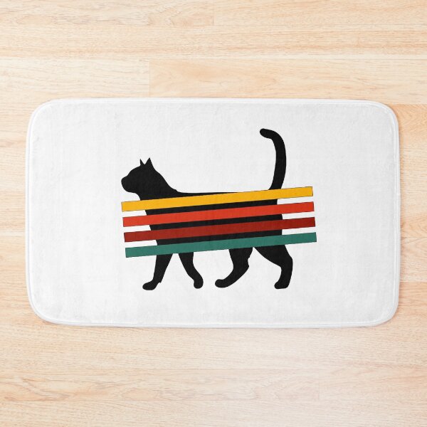Item preview, cat with color strips designed and sold by shellle in the ocean.