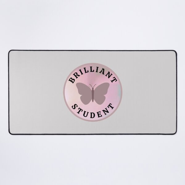 Item preview, Brilliant Student The Best Teacher Grey Pink Butterfly Design designed and sold by BestTeacher.