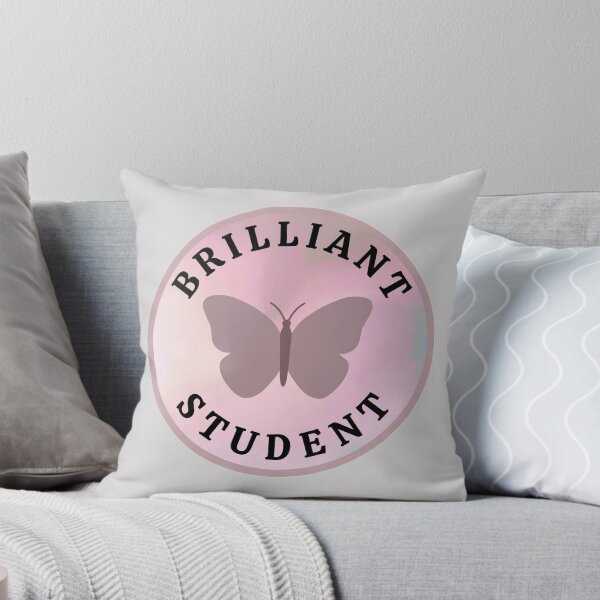 Item preview, Brilliant Student The Best Teacher Grey Pink Butterfly Design designed and sold by BestTeacher.