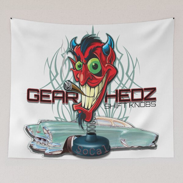 Item preview, THE GEARHEDZ SHIFT KNOB TAPESTRY, PHONE & SHIRT DESIGN designed and sold by GearHedz.