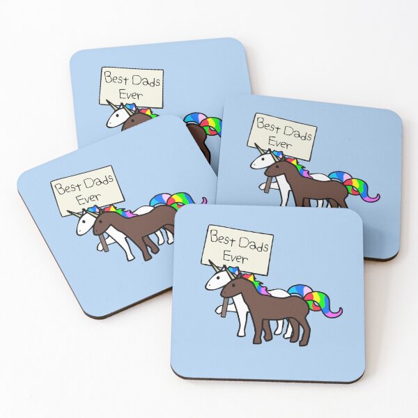 Item preview, Best Dads Ever Unicorns designed and sold by jezkemp.