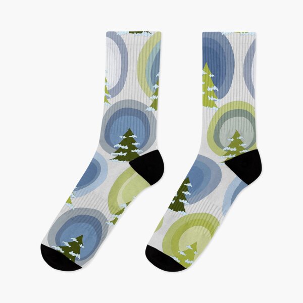 Item preview,  Winter snow covered evergreen forest glowing Winter sundogs  designed and sold by AngelDawnDesign.