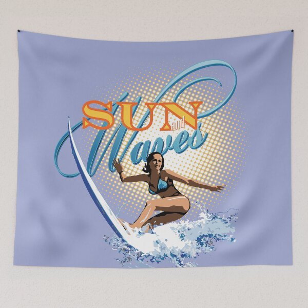 Item preview, Sun and Waves surfer girl designed and sold by corsetti.