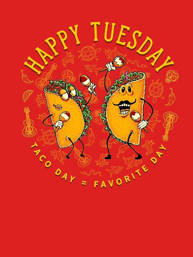 Thumbnail 7 of 7, Classic T-Shirt, Taco Tuesday Deluxe! designed and sold by BertoMedia.