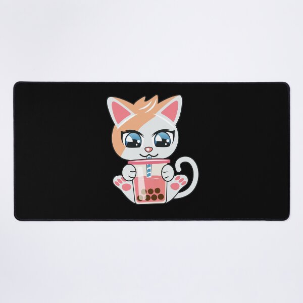 Item preview, cat drinking boba tea, cat drinking milk designed and sold by THROUGH-LIFE.