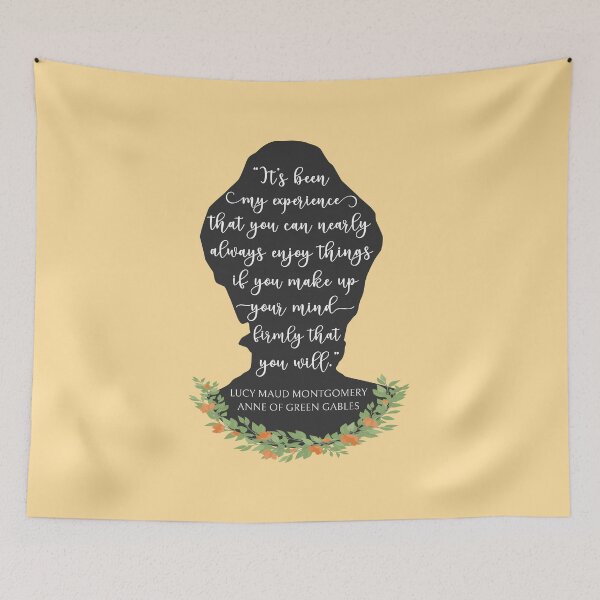 Item preview, Anne Of Green Gables Quote I - L. M. Montgomery Silhouette designed and sold by Lemon Pepper.