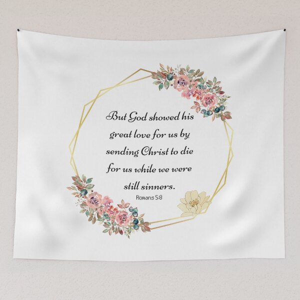 Item preview, Romans 5:8 | Bible Verse | Christian Faith designed and sold by NobleForte.