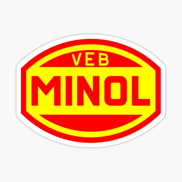 Item preview, VEB Minol logo (original in 2c) designed and sold by VEB Ostladen.