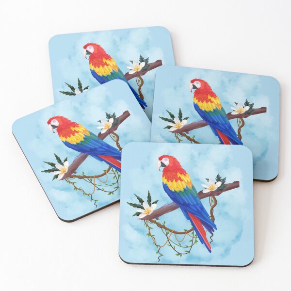Item preview, Parrot on Branch designed and sold by Skippy-Froggy.