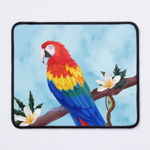 Item preview, Parrot on Branch designed and sold by Skippy-Froggy.