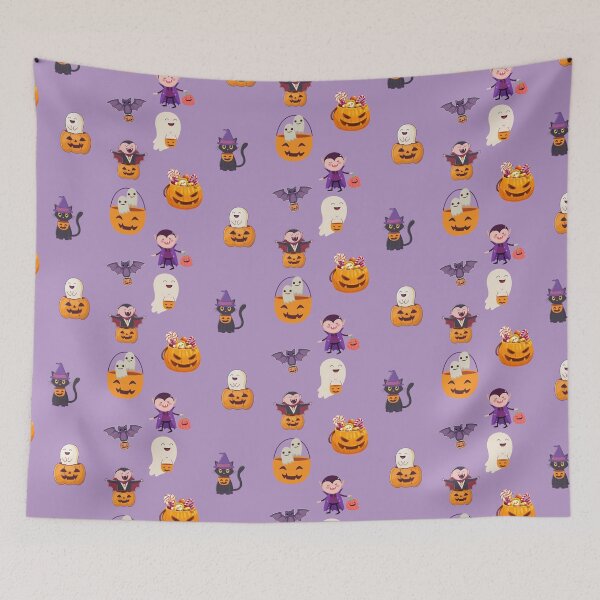Item preview, Happy Halloween Cute Characters and Pumpkins designed and sold by silviaol.