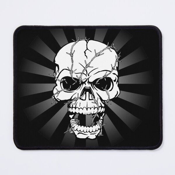 Item preview,  Barbed Wire  White Skull  designed and sold by Gothic Fantasy.